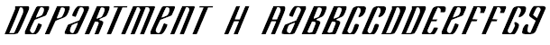 Department H Font